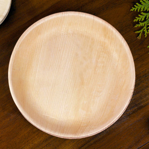 10" round areca palm leaf plate